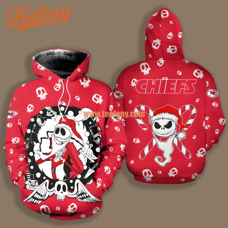 Arizona Cardinals Christmas 3D Design Hoodies Jack Skellington