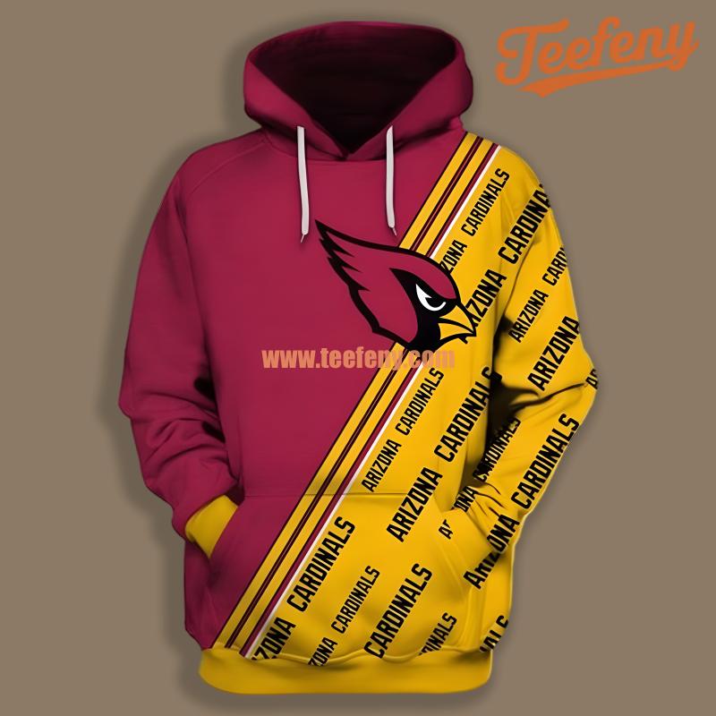 Arizona Cardinals Functional Logo 3D Pattern Hoodie