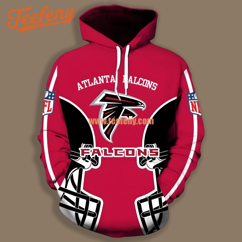 Atlanta Falcons Team Pride Red 3D Womens Hoodies