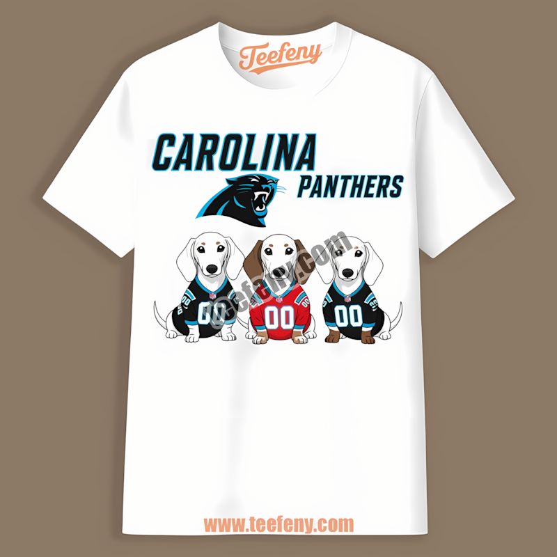 Carolina Panthers Dachshund Dogs Shirt For Pet Lovers