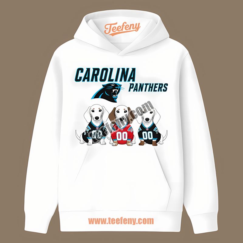 Carolina Panthers Dachshund Dogs Hoodie For Pet Lovers Carolina Panthers Dachshund Dogs Hoodie For Pet Lovers