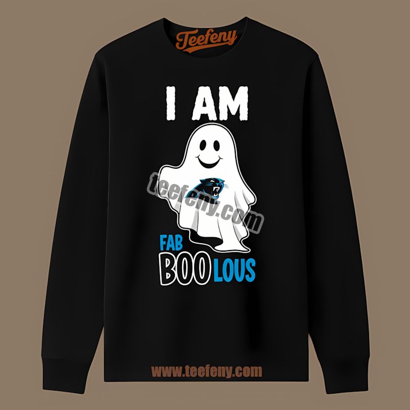Carolina Panthers Fab Boo Lous Ghost Retro Long Sleeve Carolina Panthers Fab Boo Lous Ghost Retro Long Sleeve
