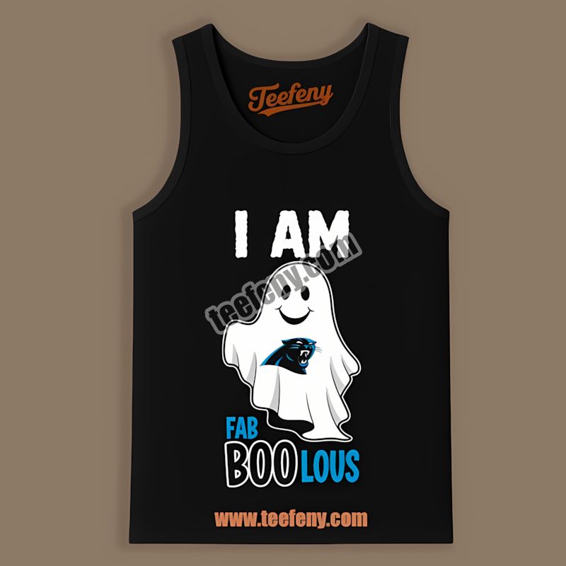 Carolina Panthers Fab Boo Lous Ghost Retro Tanktop Carolina Panthers Fab Boo Lous Ghost Retro Tanktop