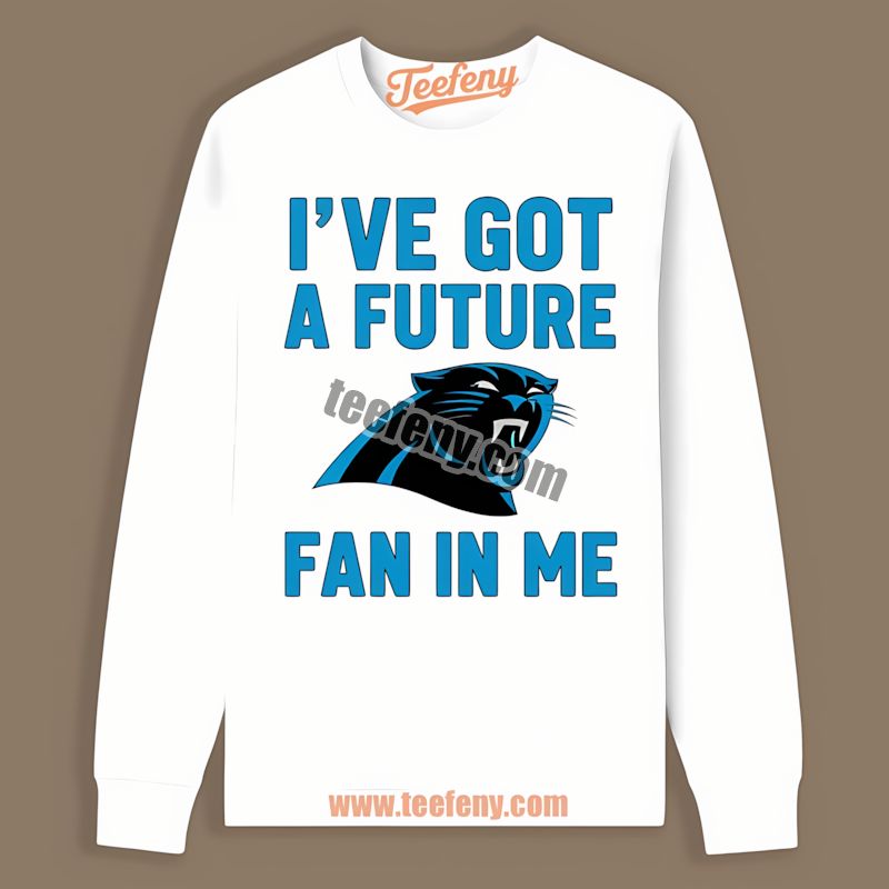 Carolina Panthers Future Fan In Me Long Sleeve In Vintage Look Carolina Panthers Future Fan In Me Long Sleeve In Vintage Look