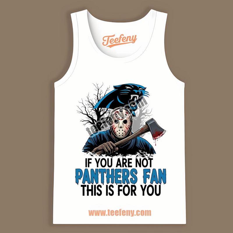 Carolina Panthers Halloween Jason Voorhees Trendy Tanktop Carolina Panthers Halloween Jason Voorhees Trendy Tanktop