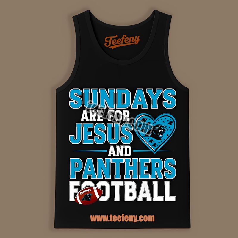 Carolina Panthers Jesus And Football Sundays Classic Tanktop Carolina Panthers Jesus And Football Sundays Classic Tanktop