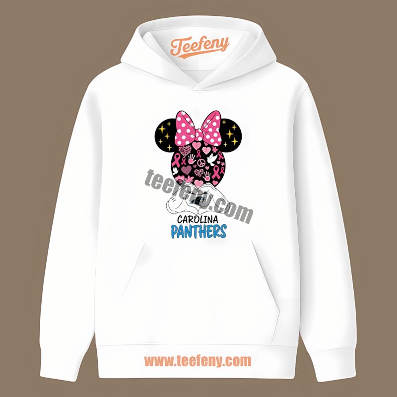 Carolina Panthers Minnie Mouse Breast Cancer Hoodie Carolina Panthers Minnie Mouse Breast Cancer Hoodie