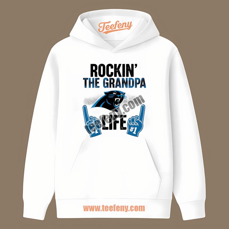 Carolina Panthers Rockin The Grandpa Life Hoodie Carolina Panthers Rockin The Grandpa Life Hoodie