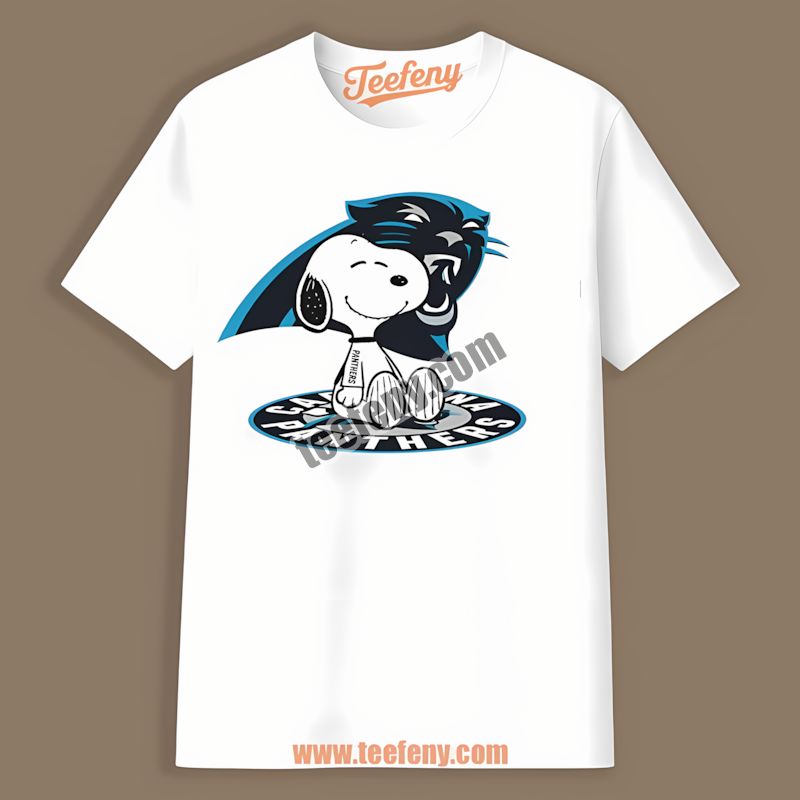Carolina Panthers Snoopy Tattoo Logo Arm Shirt For Adults
