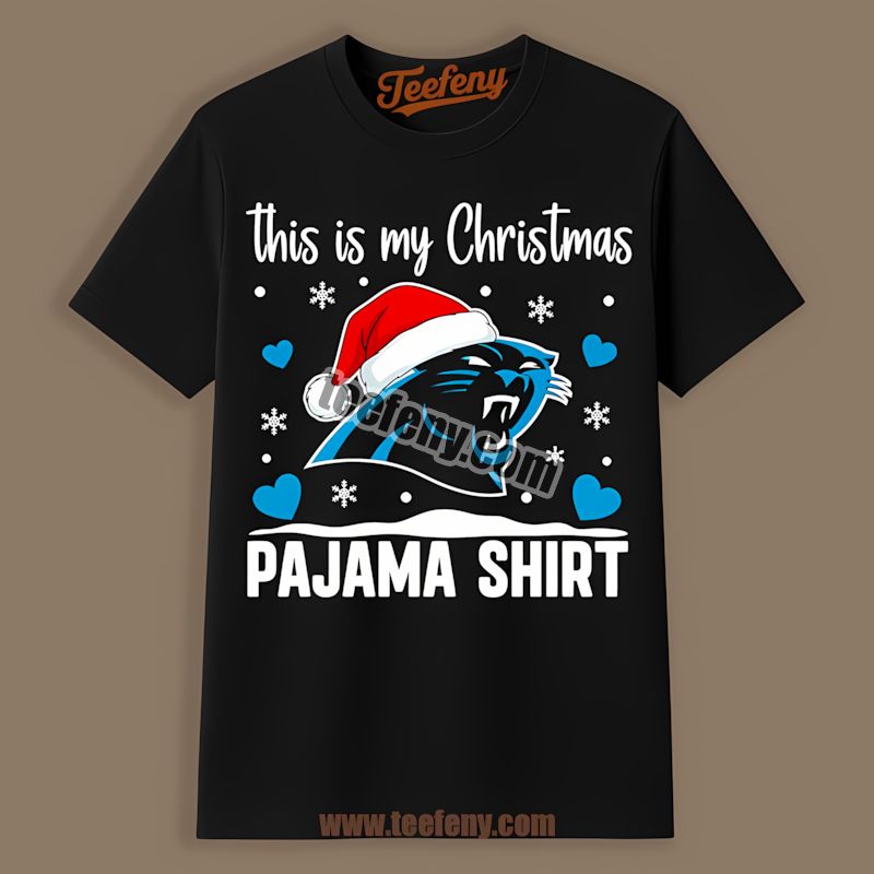 Carolina Panthers This Is My Christmas Pajama Graphic Shirt