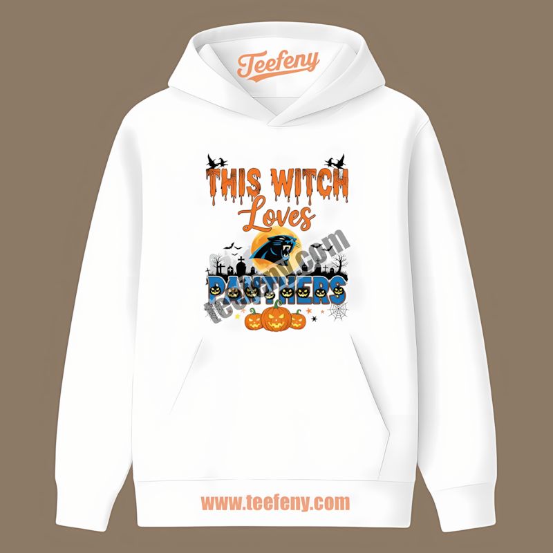 This Witch Loves Carolina Panthers Halloween Classic Hoodie This Witch Loves Carolina Panthers Halloween Classic Hoodie