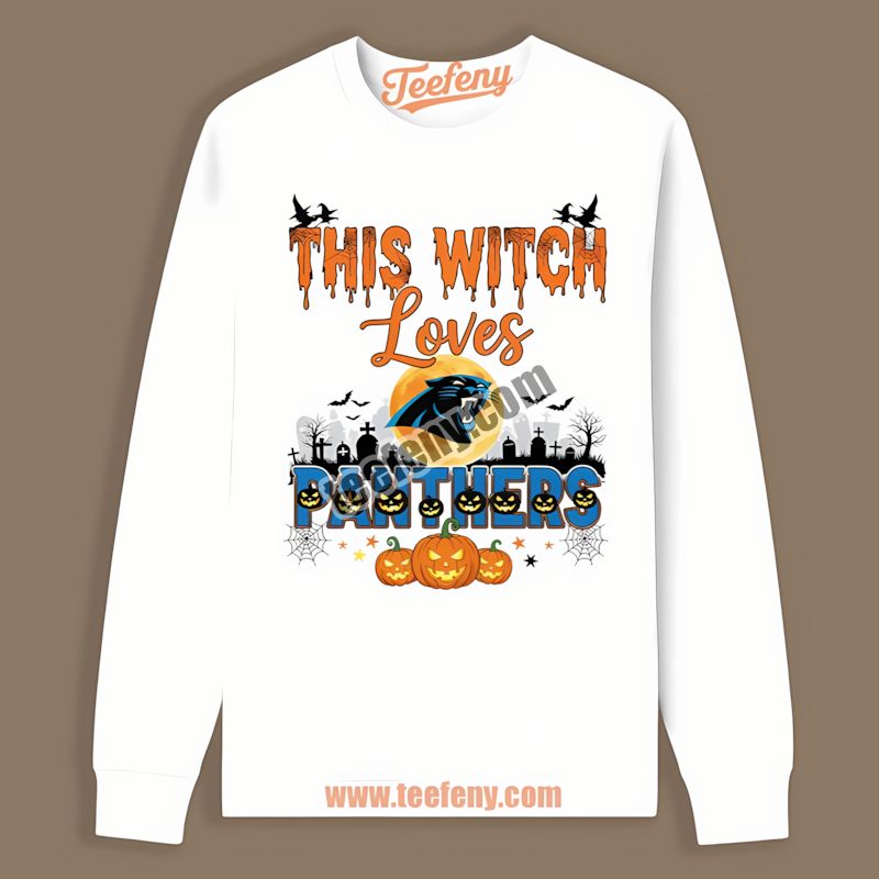 This Witch Loves Carolina Panthers Halloween Classic Long Sleeve This Witch Loves Carolina Panthers Halloween Classic Long Sleeve