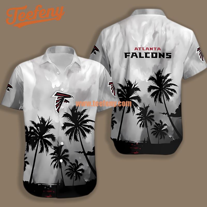 Atlanta Falcons Coconut Island White Classic Hawaiian Shirt