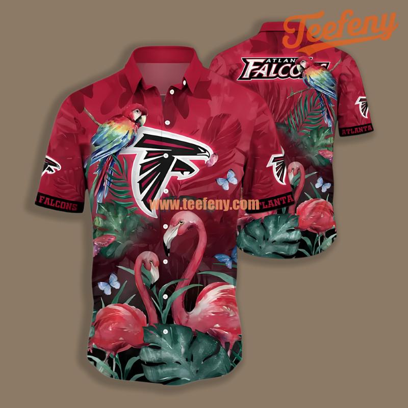 Atlanta Falcons Flamingo Paint Red Nice Hawaiian Shirt