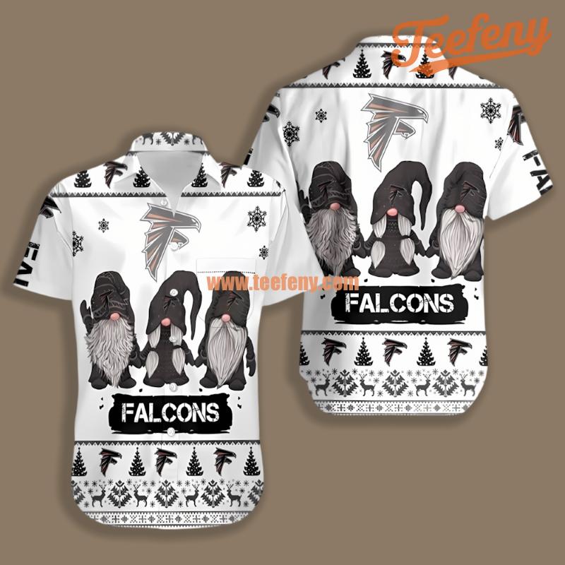 Atlanta Falcons Gnomes White Best Aloha Hawaiian Shirt