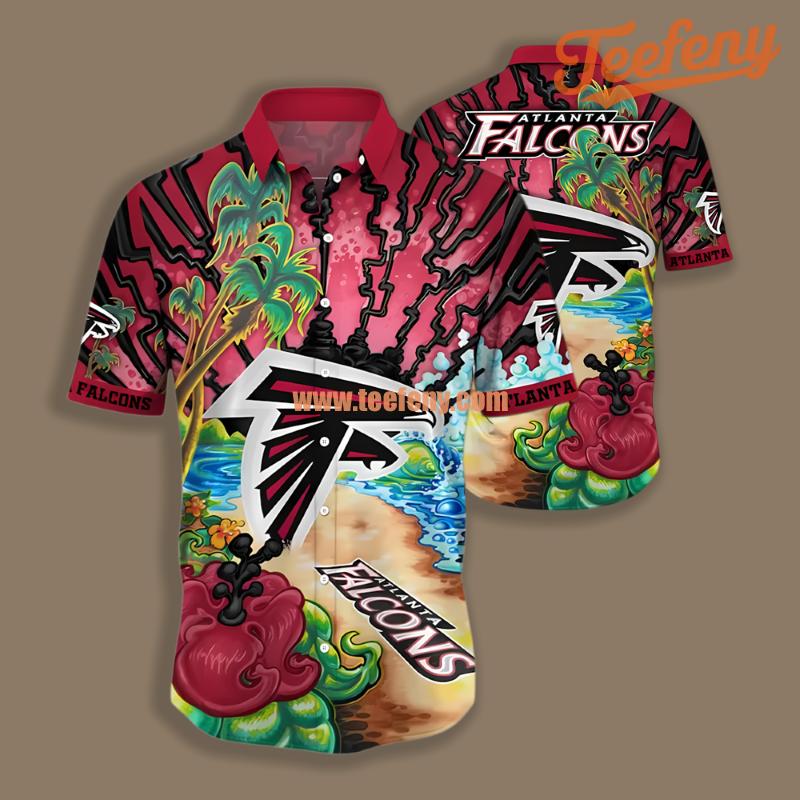 Atlanta Falcons Ocean Red Luxury Hawaiian Shirt