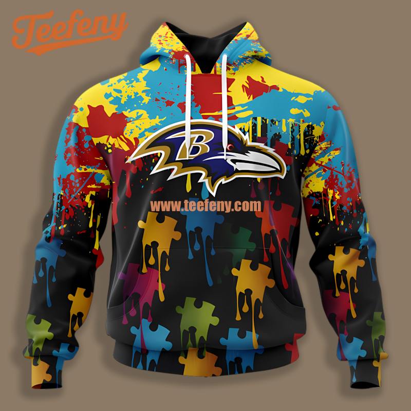 Baltimore Ravens Autism Blue Yellow 3D Unique Design
