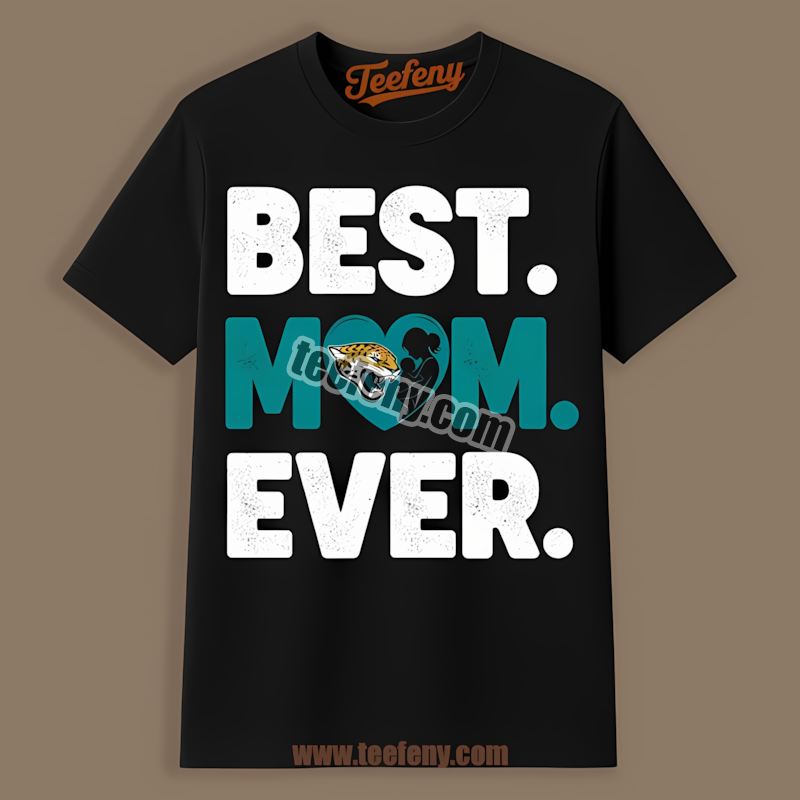 Best Mom Ever Heart Jacksonville Jaguars Color Shirt