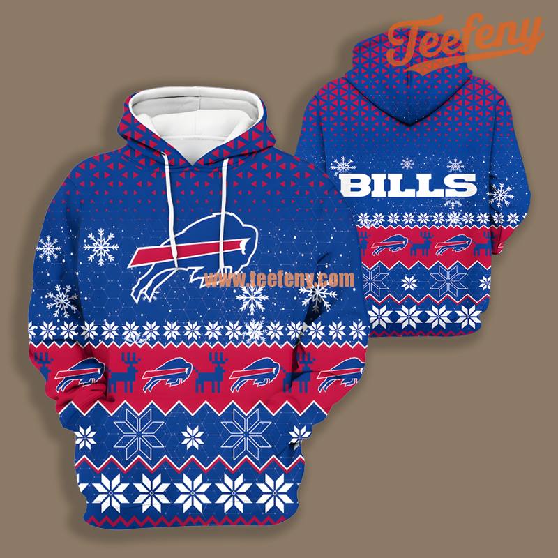 Buffalo Bills Blue White 3D Art Shirt Hoodie