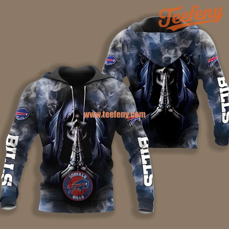 Buffalo Bills Death Smoke Black 3D Shirt Print Hoodie