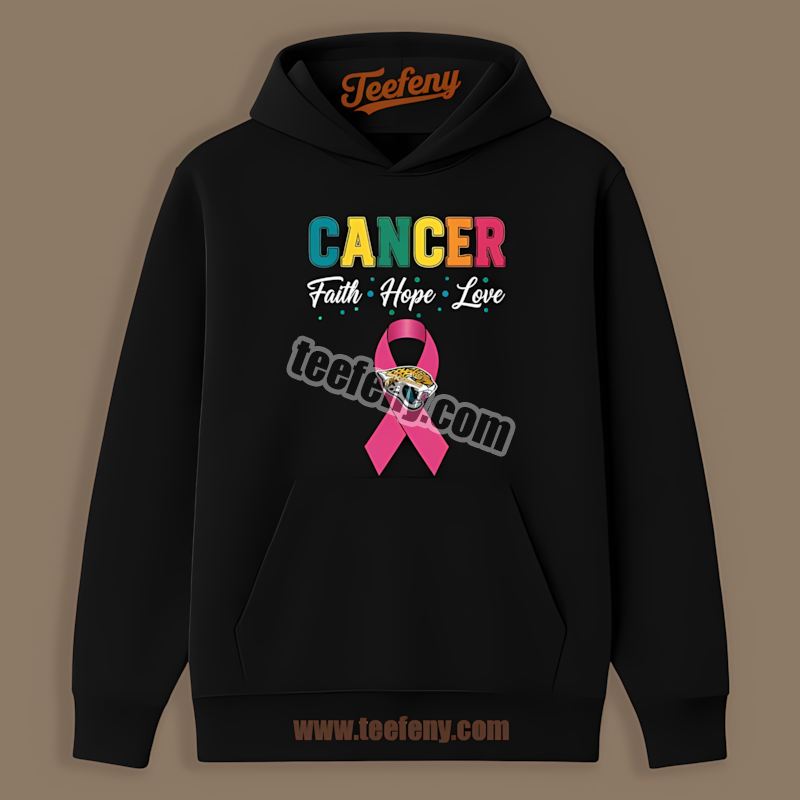 Cancer Awareness Faith Hope Love Jacksonville Jaguars Vintage Hoodie Cancer Awareness Faith Hope Love Jacksonville Jaguars Vintage Hoodie