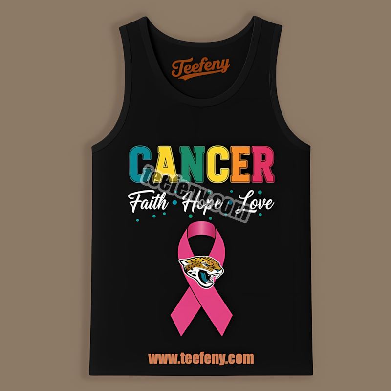 Cancer Awareness Faith Hope Love Jacksonville Jaguars Vintage Tanktop Cancer Awareness Faith Hope Love Jacksonville Jaguars Vintage Tanktop