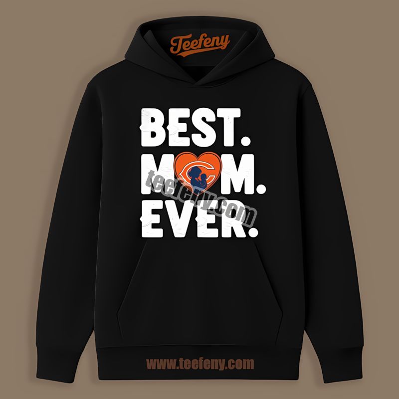 Chicago Bears Best Mom Ever Heart Vintage Hoodie Chicago Bears Best Mom Ever Heart Vintage Hoodie