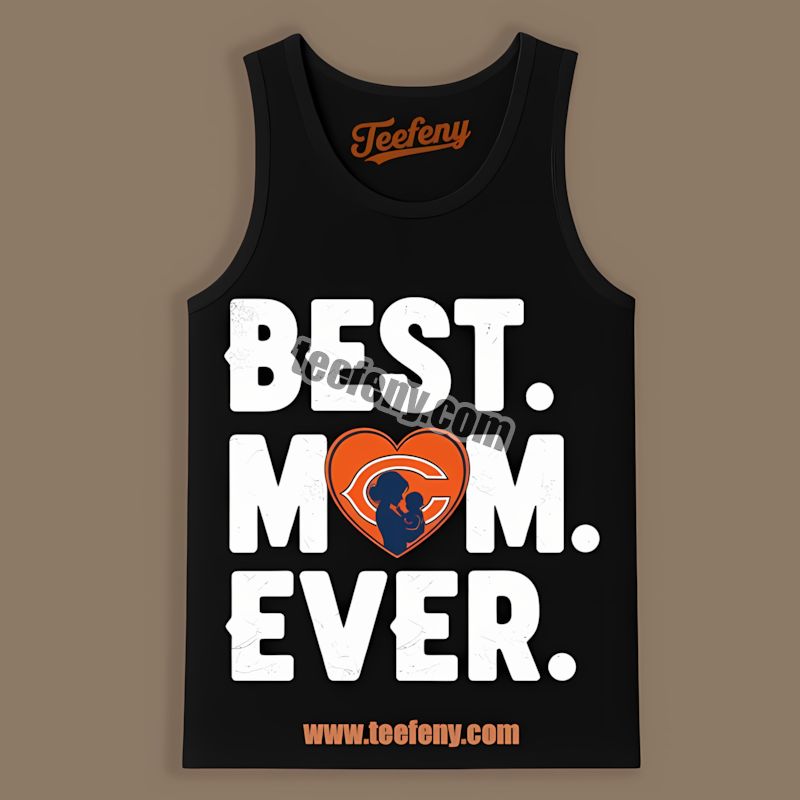 Chicago Bears Best Mom Ever Heart Vintage Tanktop Chicago Bears Best Mom Ever Heart Vintage Tanktop