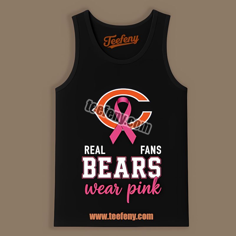 Chicago Bears Breast Cancer Awareness Pink Sports Tanktop Chicago Bears Breast Cancer Awareness Pink Sports Tanktop