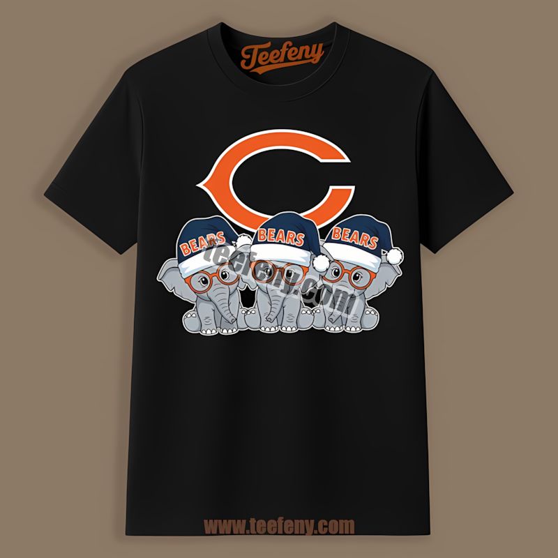 Chicago Bears Christmas Elephants Sports Shirt For Fans