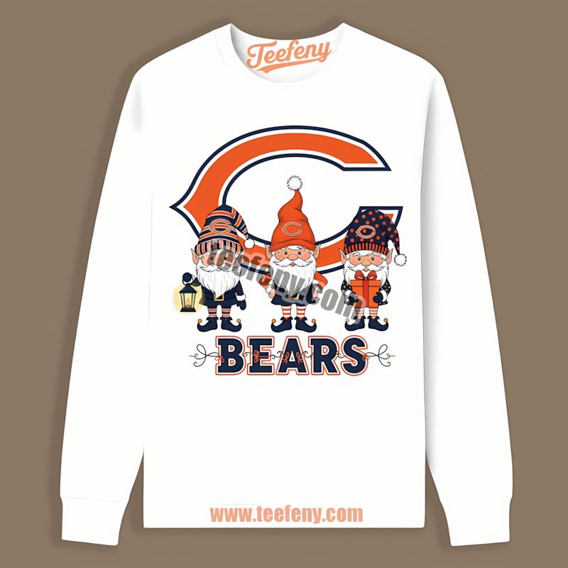 Chicago Bears Christmas Gnomes Classic Long Sleeve For Fans Chicago Bears Christmas Gnomes Classic Long Sleeve For Fans