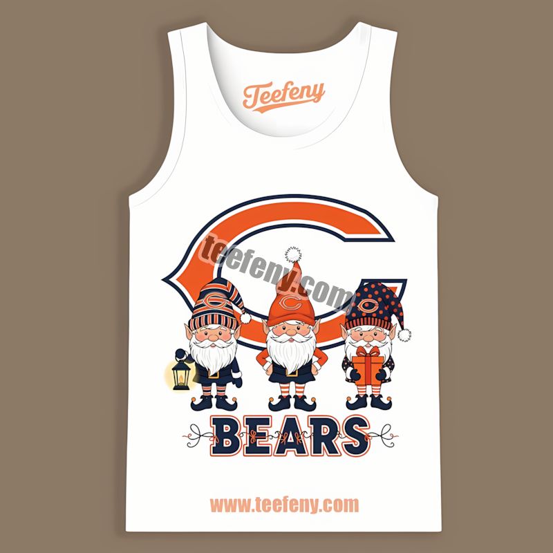 Chicago Bears Christmas Gnomes Classic Tanktop For Fans Chicago Bears Christmas Gnomes Classic Tanktop For Fans