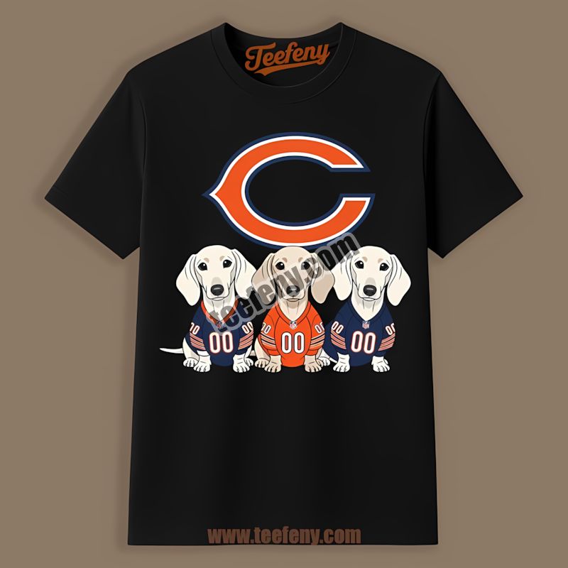 Chicago Bears Dachshund Dogs Graphic Shirt For Fans