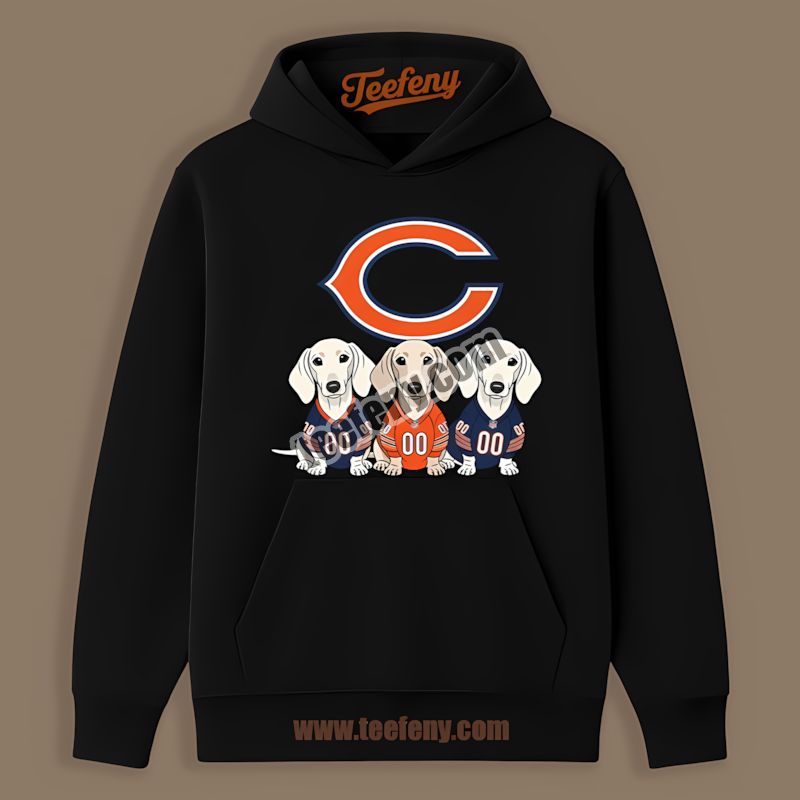 Chicago Bears Dachshund Dogs Graphic Hoodie For Fans Chicago Bears Dachshund Dogs Graphic Hoodie For Fans