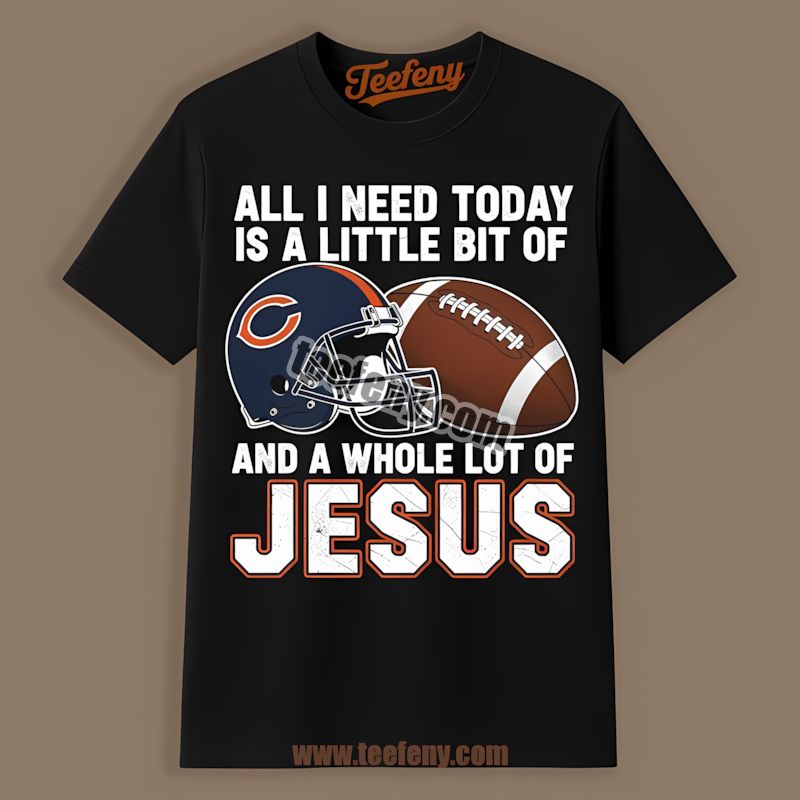 Chicago Bears Football And Jesus Sports Shirt For Fans