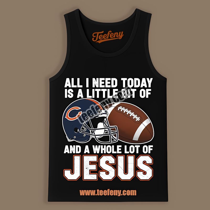 Chicago Bears Football And Jesus Sports Tanktop For Fans Chicago Bears Football And Jesus Sports Tanktop For Fans