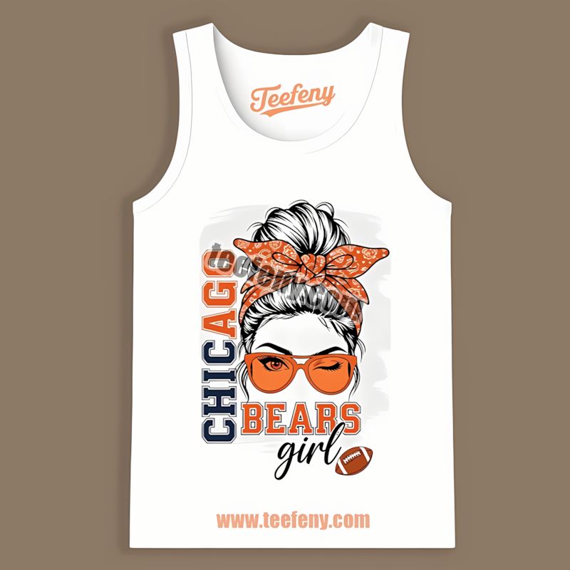 Chicago Bears Girl Adults Tanktop For True Fans Chicago Bears Girl Adults Tanktop For True Fans