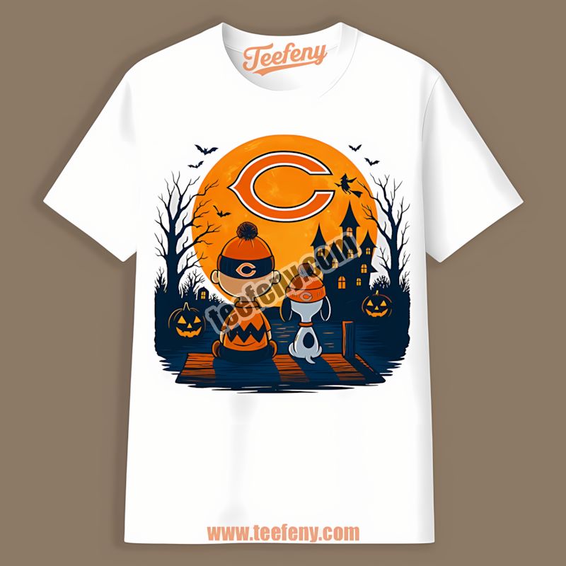Chicago Bears Halloween Charlie Brown Snoopy Sports Shirt