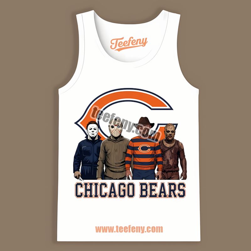Chicago Bears Halloween Horror Killers Regular Tanktop Chicago Bears Halloween Horror Killers Regular Tanktop