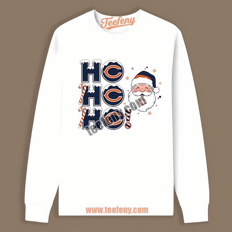 Chicago Bears Ho Ho Ho Santa Christmas Unisex Long Sleeve Chicago Bears Ho Ho Ho Santa Christmas Unisex Long Sleeve