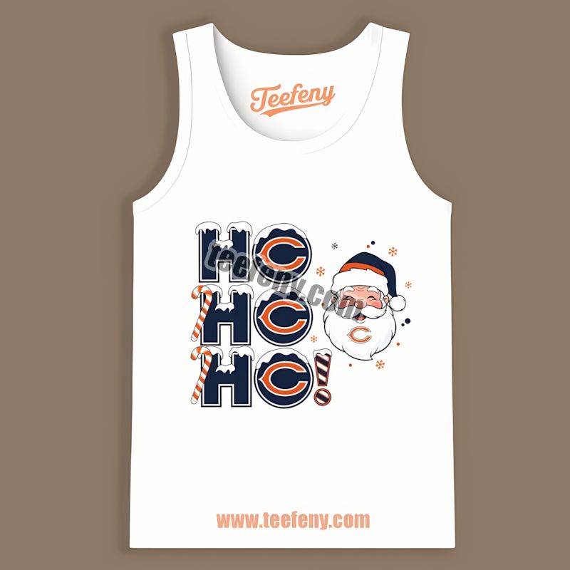 Chicago Bears Ho Ho Ho Santa Christmas Unisex Tanktop Chicago Bears Ho Ho Ho Santa Christmas Unisex Tanktop