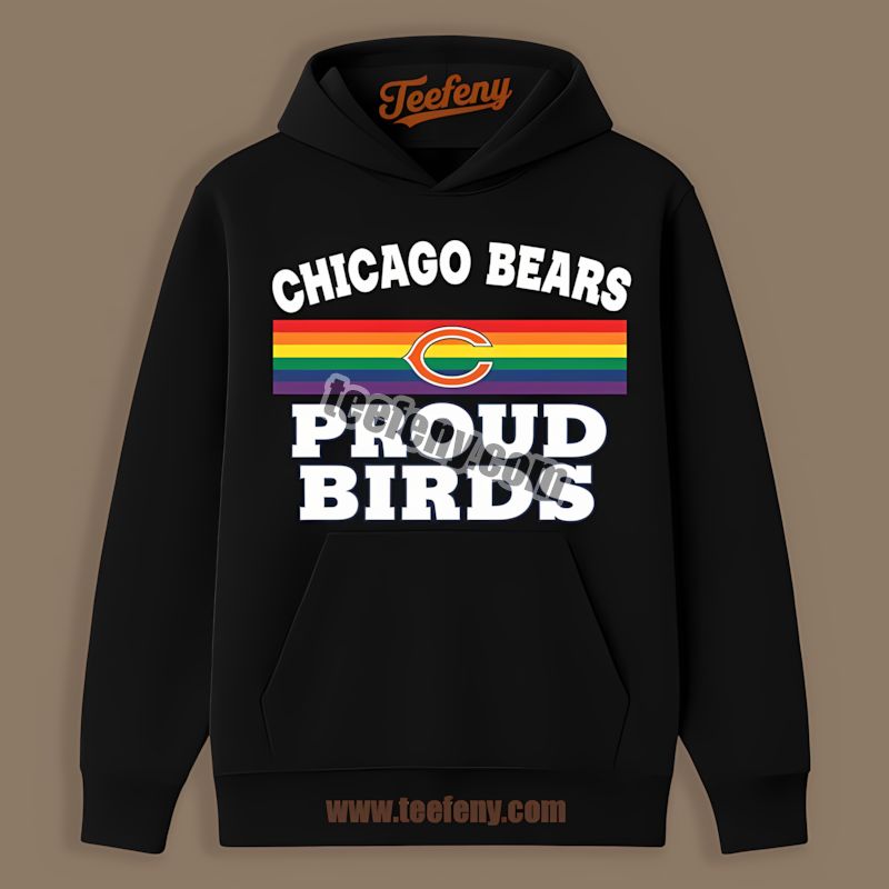 Chicago Bears Lgbt Pride Birds Vintage Hoodie For Fans Chicago Bears Lgbt Pride Birds Vintage Hoodie For Fans