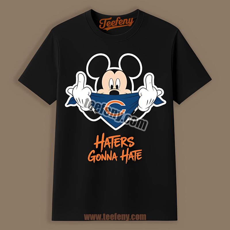 Chicago Bears Mickey Haters Gonna Hate Graphic Shirt