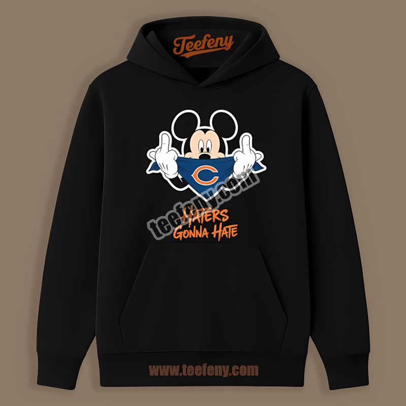 Chicago Bears Mickey Haters Gonna Hate Graphic Hoodie Chicago Bears Mickey Haters Gonna Hate Graphic Hoodie