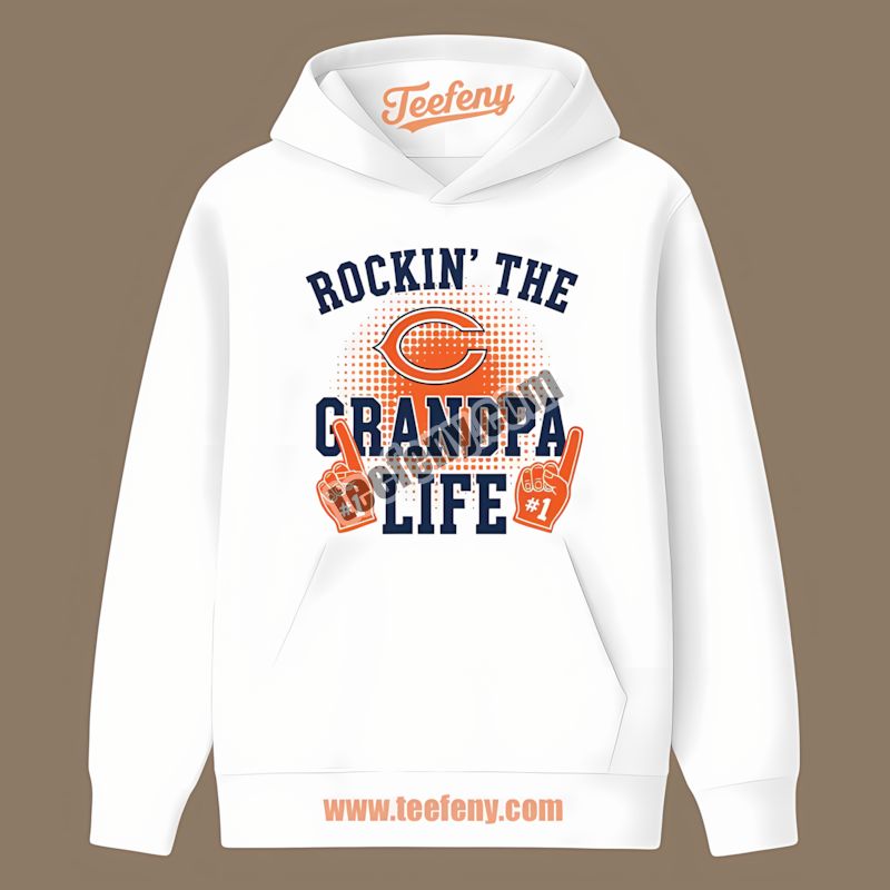 Chicago Bears Rockin The Grandpa Life Cotton Hoodie Chicago Bears Rockin The Grandpa Life Cotton Hoodie