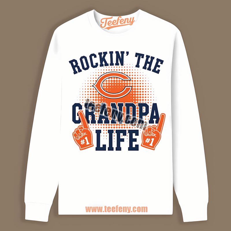 Chicago Bears Rockin The Grandpa Life Cotton Long Sleeve Chicago Bears Rockin The Grandpa Life Cotton Long Sleeve