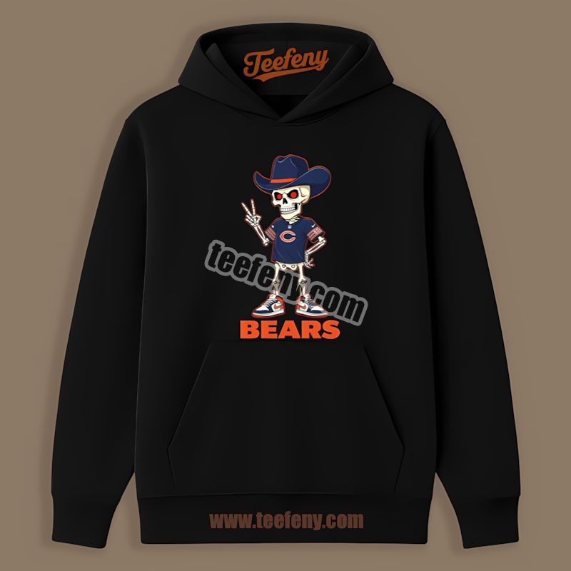 Chicago Bears Skeleton Cowboy Regular Hoodie For Fans Chicago Bears Skeleton Cowboy Regular Hoodie For Fans