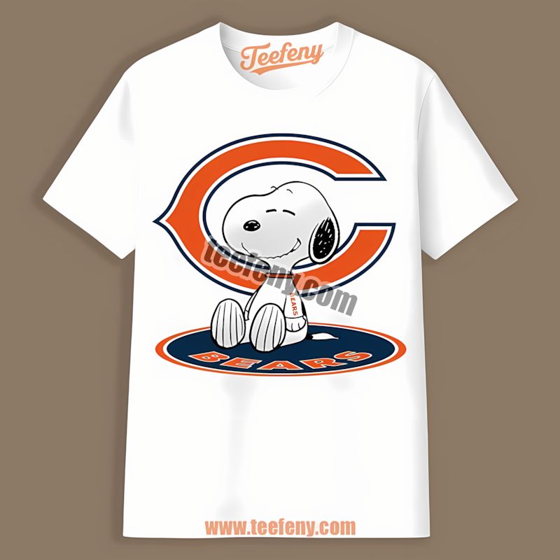 Chicago Bears Snoopy Tattoo Logo On Arm Sports Shirt For Fans