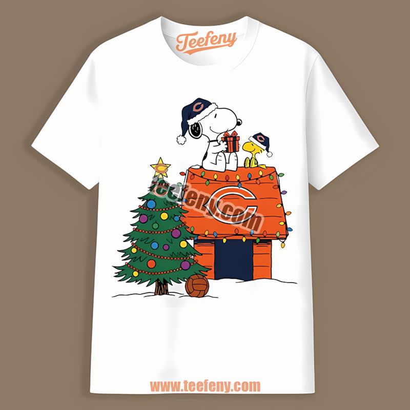 Chicago Bears Snoopy Woodstock Christmas Unisex Shirt
