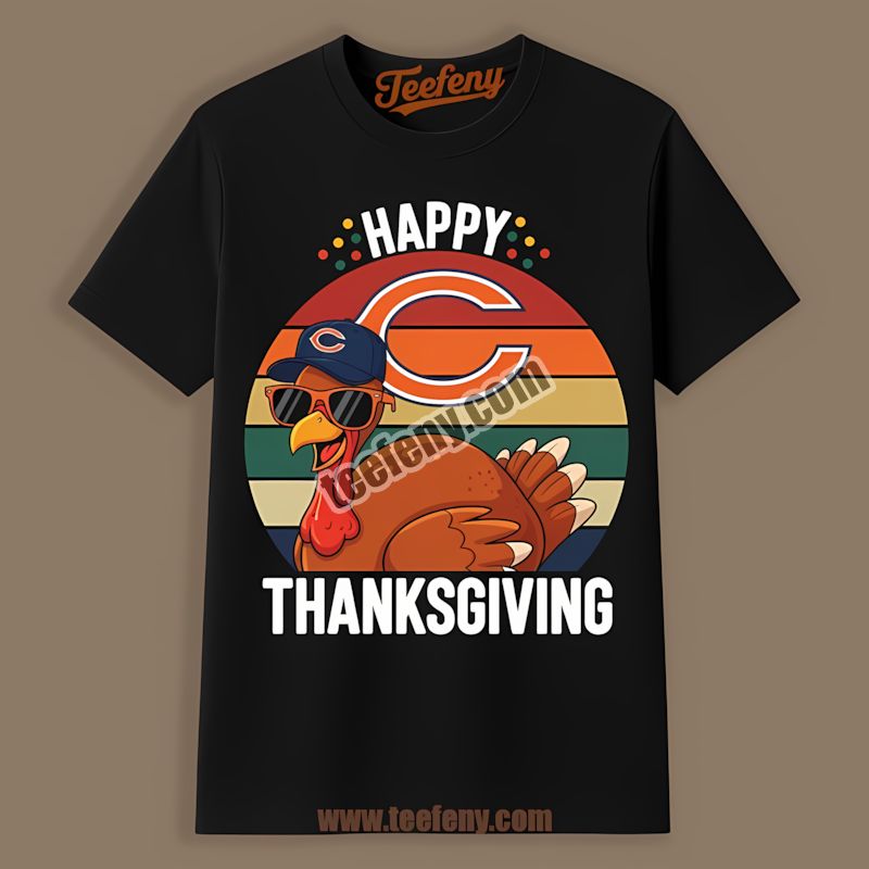 Chicago Bears Thanksgiving Turkey Sports Shirt For Fans